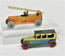 Fischer, Distler, Penny Toy Feuerwehr & Limousine