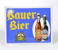 Emailleschild "Bauer Bier"
