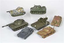 Solido, Dinky u.a.: 7 Panzer