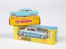 Dinky Toys/Corgi Toys: Chevrolet "Corvair" (552) + Rolls Royce "Silver Shadow"