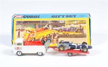 Corgi Toys, Giftset Nr. 6, Volkswagen mit Trailer + Cooper Maserati