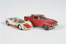 Dinky Toys, Volvo 1800 S, Nr. 116, Porsche Carrera 6, Nr. 503