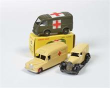 Dinky Toys, Militär Ambulanz Nr. 820, Ambulanz Fahrzeug + Daimler Ambulanz