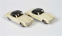 Dinky Toys, 2x Mercedes 190 SL