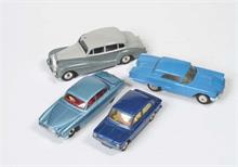 Dinky Toys, Corgi Toys: Jaguar, Rolls Royce, Hillmann Imp., Ford Thunderbird