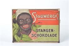Deckel Holzkiste "Stollwerck, Stangenschokolade"
