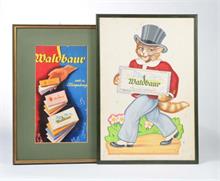 2 Plakate "Waldbaur Schokolade"