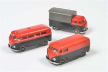 Siku, VW Transporter + 2x VW Bus
