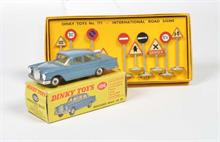 Dinky Toys, Verkehrszeichen + Mercedes Benz 220 SE