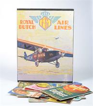 16 Werbepappen "Royal Dutch Airlines"