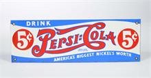 Emailleschild "Pepsi Cola"