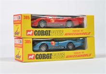 Corgi Toys, 2x Porsche 917 Nr. 385
