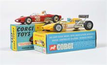 Corgi Toys, Cooper Maserati F/1 Nr. 159 + Ferrari Formula 1 Nr. 154