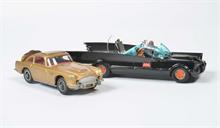 Corgi Toys, James Bond Aston Martin + Bat Mobil