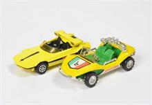 Corgi Toys, Bertone Shake Buggy + Bertone Runabout Barchetta