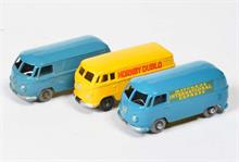 Matchbox/Dinky Toys: 3 VW Transporter 2x No 34 + 1x Meccano