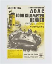 Plakat  "ADAC 1000 Kilometer Rennen, Nürburgring 1957"