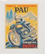 Plakat Motorradrennen PAU 1959