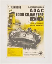 Plakat "Nürburgring 1958"(französisch)
