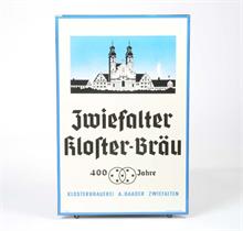 Emailleschild "Zwiefalter Kloster Bräu"