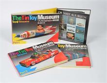 4 Bücher: 3x "The Tin Toy Museum" + 1x "Die Welt aus Blech"