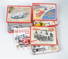 Schuco, 3 Bausätze Studio VII , Grand Prix Racer + 75 Jahre Nürburgring 