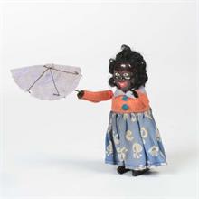 Schuco Nachbau SFA, Afrikanerin mit Schirm