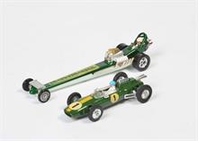 Corgi Toys, Quatermaster Dragster + Lotus Climax Formula 1