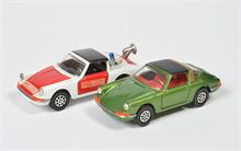 Corgi Toys, 2x Porsche Targa 911 S