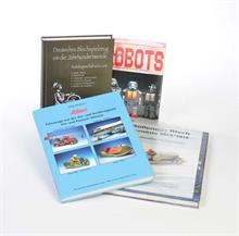 4 Bücher "Rollendes Blech" (incl. Preisliste), "Deutsches Blechspielzeug um die Jahrhundertwende", Robots, Spacehips + o