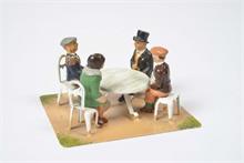 Märklin, Tisch + 4 sitzende Figuren