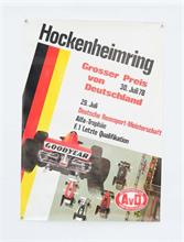 2 Plakate "Grand Prix Monaco" 1977 + "Hockenheimring Großer Preis von Deutschland" 1978