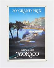Plakat "Grand Prix Monaco" 1972