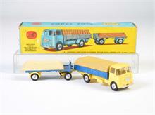 Corgi Toys, ERF Dropside Truck + Trailer mit geformten Felgen