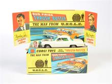 Corgi Toys, U.N.C.L.E Oldsmobile Super 88, weiß +  mit Zubehör