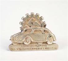 VW Plakette "Grundsteinlegung 1938"