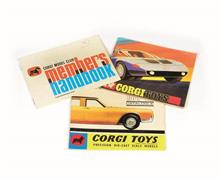 Corgi Toys, Handbuch Model Club Members, Katalog Lincoln Continental + Katalog Mercedes