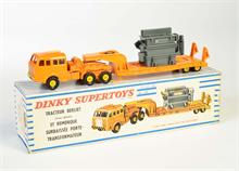 Dinky Toys, Tieflader LKW + Transformator