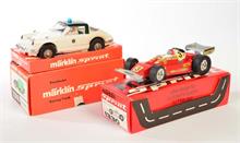 Märklin Sprint, Polizei Porsche 1318 + Ferrari 312T2 1330