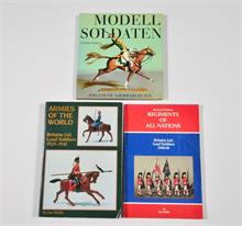 3 Bücher Modellsoldaten, 2x englisch