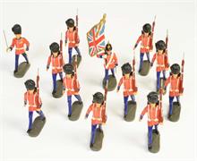 Elastolin, 12 englische Wachsoldaten