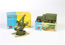Corgi Toys, International 6x6 Military in Faltschachtel + Launcher Abschussrampe