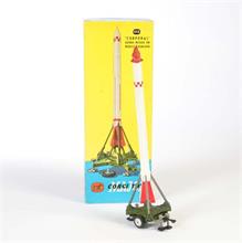 Corgi Toys, Rakete mit Abschussrampe + Zubehör