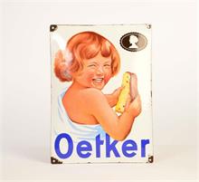 Emailleschild "Dr. Oetker"