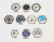Tschaika u.a., 10 Russische Armbanduhren