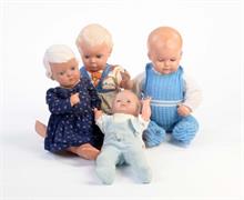 Schildkröt, 4 Puppen