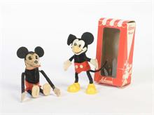 Schuco, Mascott Mickey Mouse + Purzel Mickey Mouse