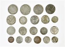Altdeutschland, kl. Konvolut von altdeutschen Silberkleinmünzen verschiedener Gebiete und Regenten. 20 Stück