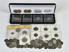 Altdeutschland, Konvolut von altdeutschen, fast ausschließlich Silberkleinmünzen. 75 Stück
