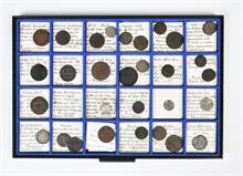 Altdeutschland, kl. Konvolut altdeutscher Kleinmünzen, 30 Stück